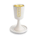 Polymer Kiddush Cup 15 cm with stem & Saucer