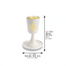 Polymer Kiddush Cup 15 cm with stem & Saucer