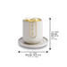 Polymer Kiddush Cup 8 cm with Saucer