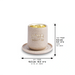 Polymer Kiddush Cup 8 cm with Saucer