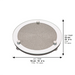 Elegant Round Glass for Candlesticks 24 cm