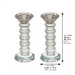 Pair of Crystal Elegant Candlesticks 15.5 cm