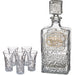 Set of Crystal Wine Bottle with 6 Liquer Glass