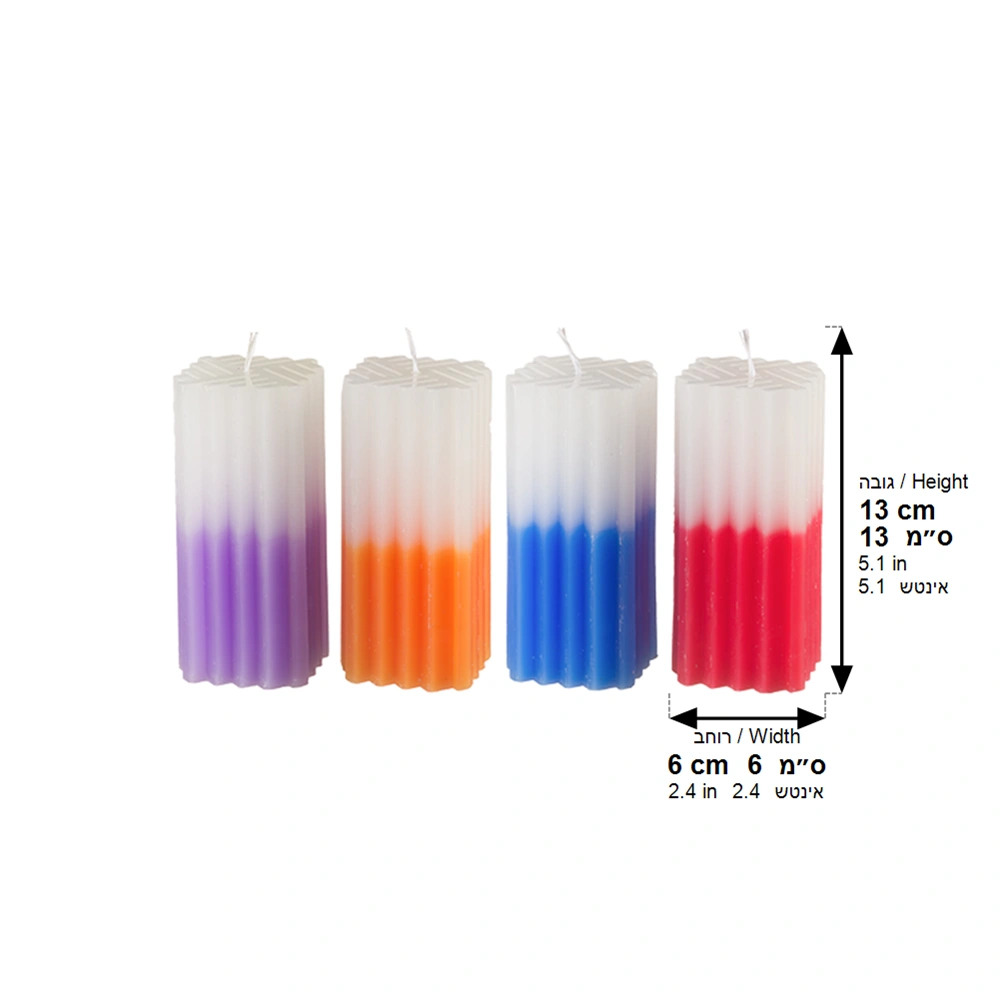 Havdalah Candle 13 cm- Multicolor