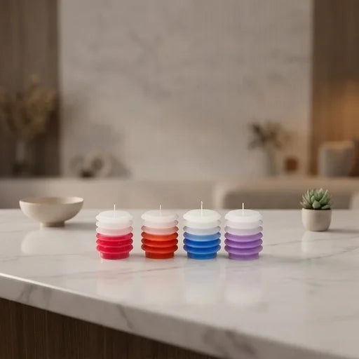 Havdalah Candle 9 cm- Multicolor