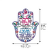 Metal Laser Cut Hamsa Hebrew Home Blessing 24 cm