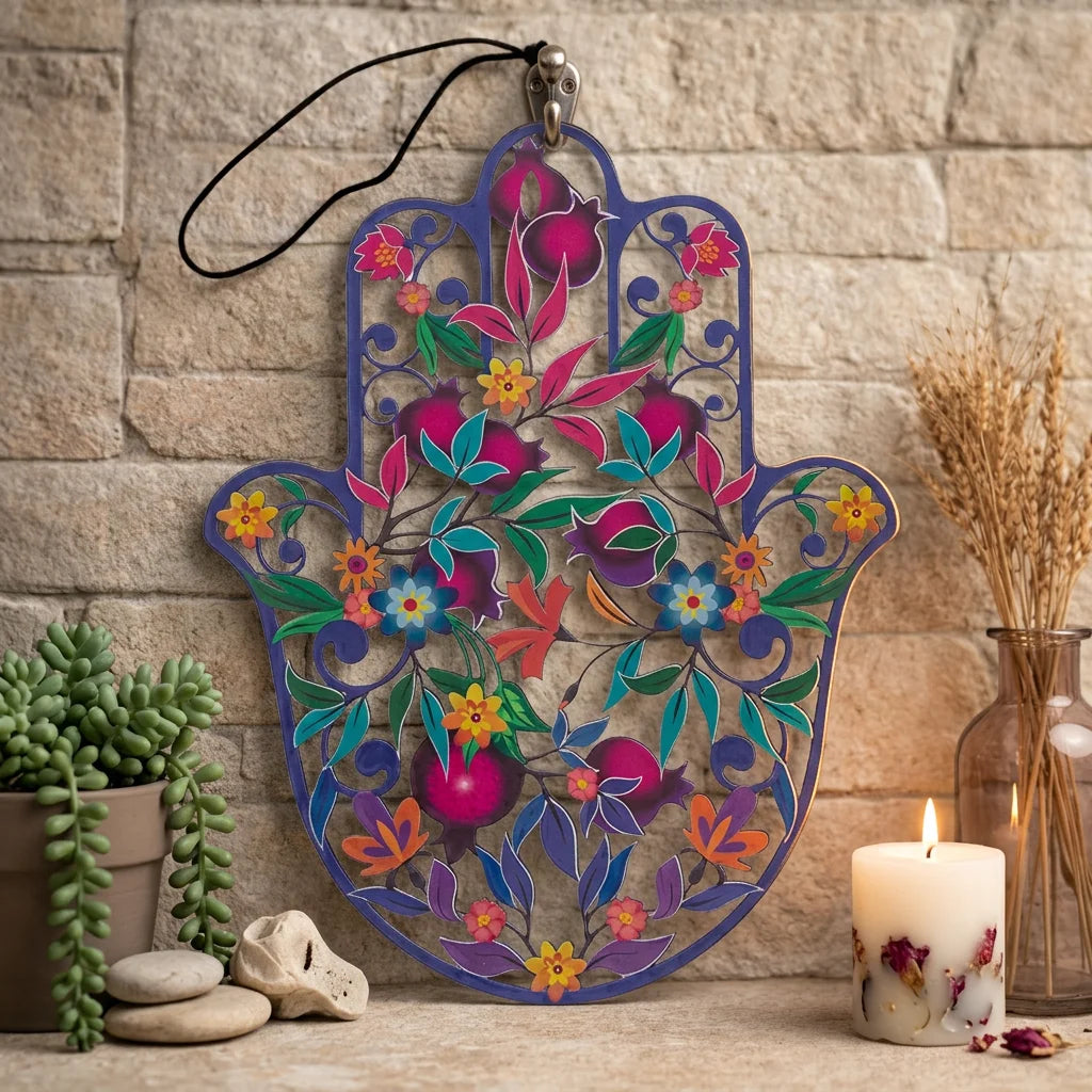 Metal Laser Cut Hamsa 24 cm