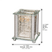 Crystal Tzedakah Box 13*9 cm with Plaque