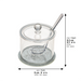Lucite Honey Dish, 8.5 cm - Silver