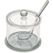 Lucite Honey Dish, 8.5 cm - Silver