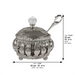 Metal Filigreen Honey Dish, 10 cm - Silver