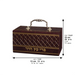 Leatherette Etrog Box with Handle & Lock 13*19*11 cm - Brown