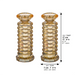 Pair of Crystal Elegant Candlesticks 18 cm