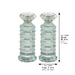 Pair of Crystal Elegant Candlesticks 18 cm