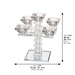 Crystal 5 Branch Candlesticks 19.5 cm