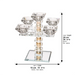 Crystal 5 Branch Candlesticks 19.5 cm