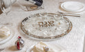 Rosh Hashanah Glass & Crystal Round Plate 40 cm