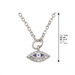 Metal Necklace- Silver 45 cm - Nickel, with Stones