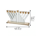 Crystal Elegant Menorah 21*33 cm