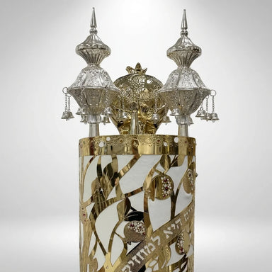 Pair of Rimonim for Torah 32 cm- Silver