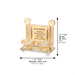 Crystal Candlesticks 12.5*7 cm with Hebrew Candle Lightning