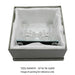 Crystal Candlesticks 12.5*7 cm with Hebrew Candle Lightning