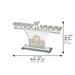 Crystal Menorah 22*36 cm