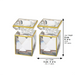 Pair of Crystal Elegant Candlesticks 9 cm