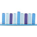 Aluminum Menorah 30*11 cm - Blue