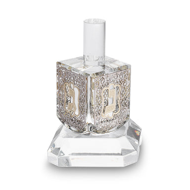 Crystal Dreidel 11 cm With Metal Plaque- N.g.h.poh