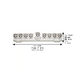 Elegant Crystal Menorah 28*7 cm