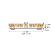 Elegant Crystal Menorah 28*7 cm