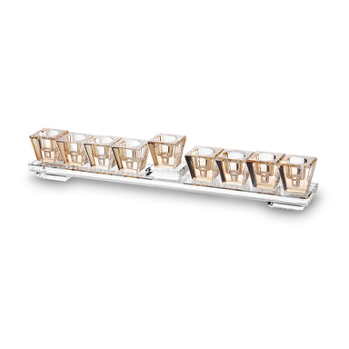 Elegant Crystal Menorah 28*7 cm