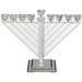 Elegant Crystal Menorah 21 cm - Chabad - with Stones