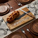 Challah Tray with Knife 41x28 cm - Gray