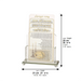 Crystal Benchers Display 21*16 cm with 4 Blessings - Ashkenaz