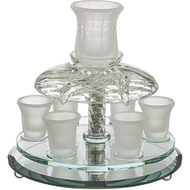 Crystal Wine Fountain 33*25 cm with 6 Small Cups