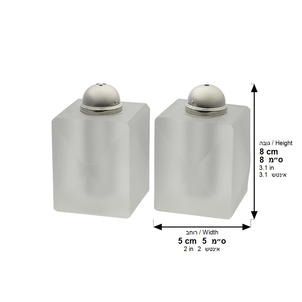 Crystal Salt & Pepper Set 7 cm - Matte