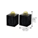 Crystal Salt & Pepper Set 7 cm - Black