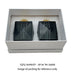 Crystal Salt & Pepper Set 7 cm - Black