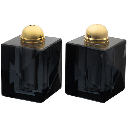 Crystal Salt & Pepper Set 7 cm - Black