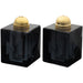 Crystal Salt & Pepper Set 7 cm - Black