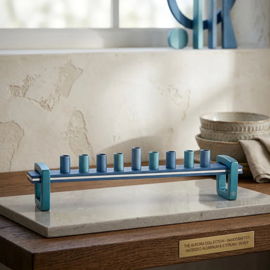 Aluminum Menorah 27*5 cm for Candles