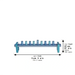 Aluminum Menorah 27*5 cm for Candles