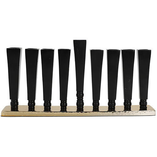 Aluminum Menorah 30*14 cm, Gold Colors