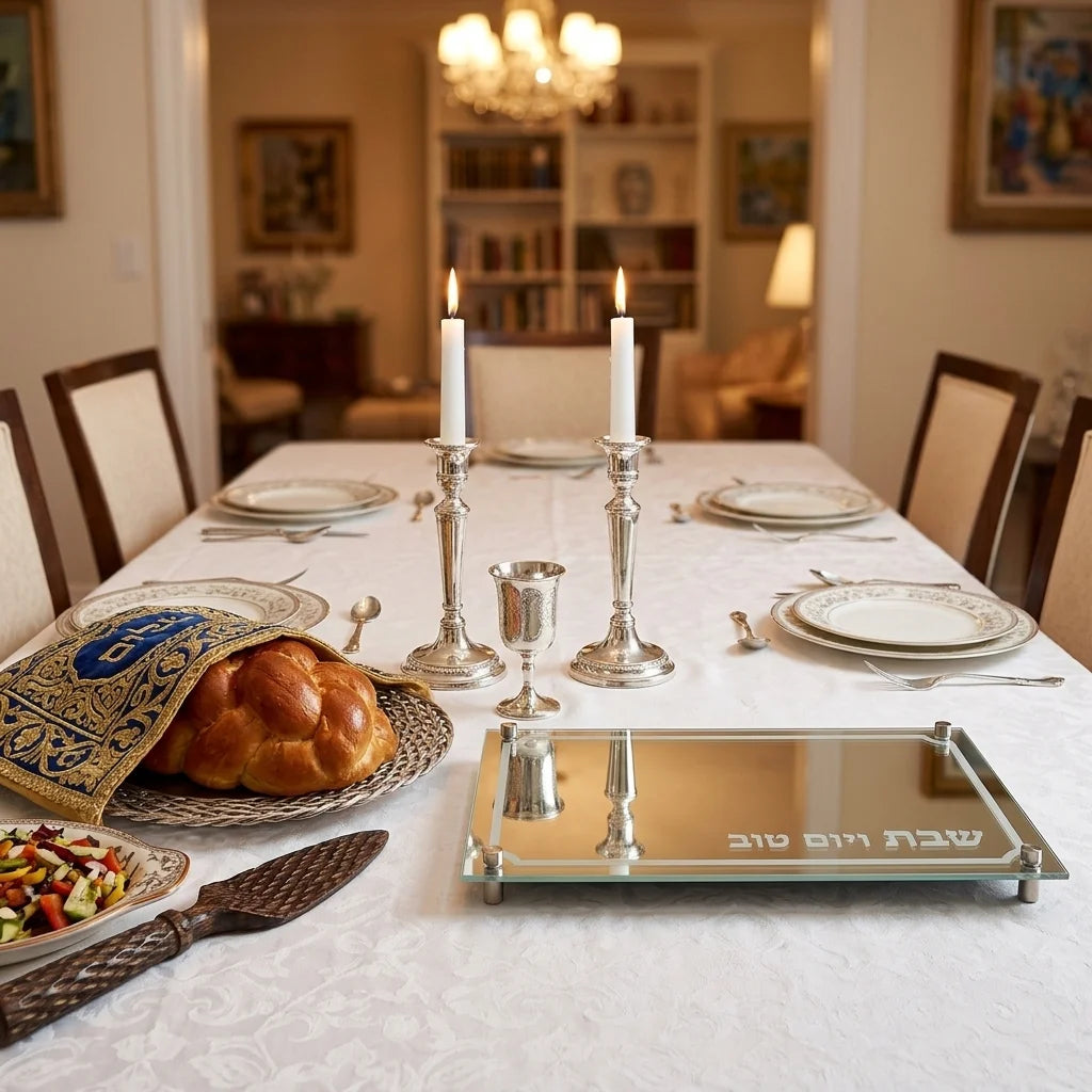 Glass Challah Tray 45*30 cm