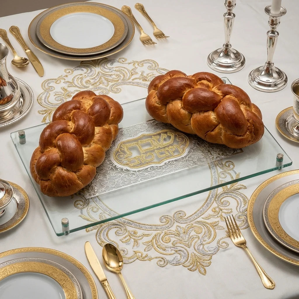 Glass Challah Tray 44*30 cm