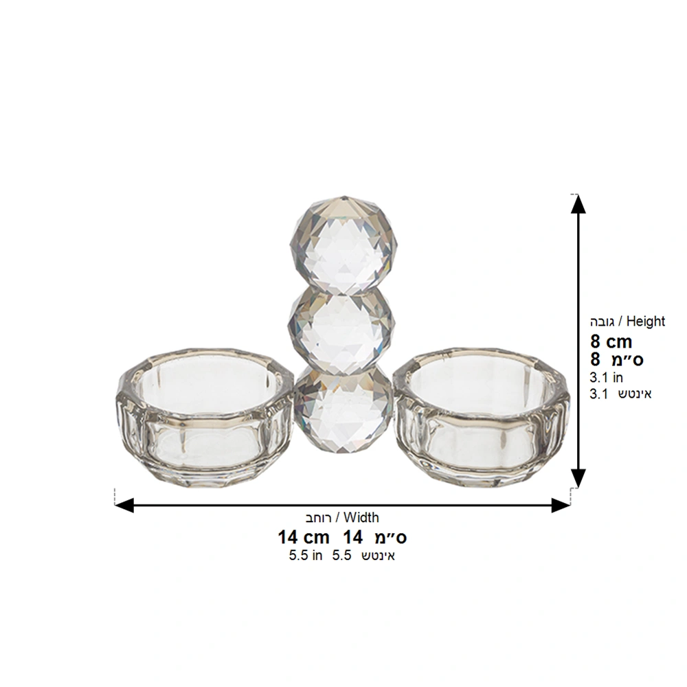 Elegant Crystal Saltie 12*14 cm