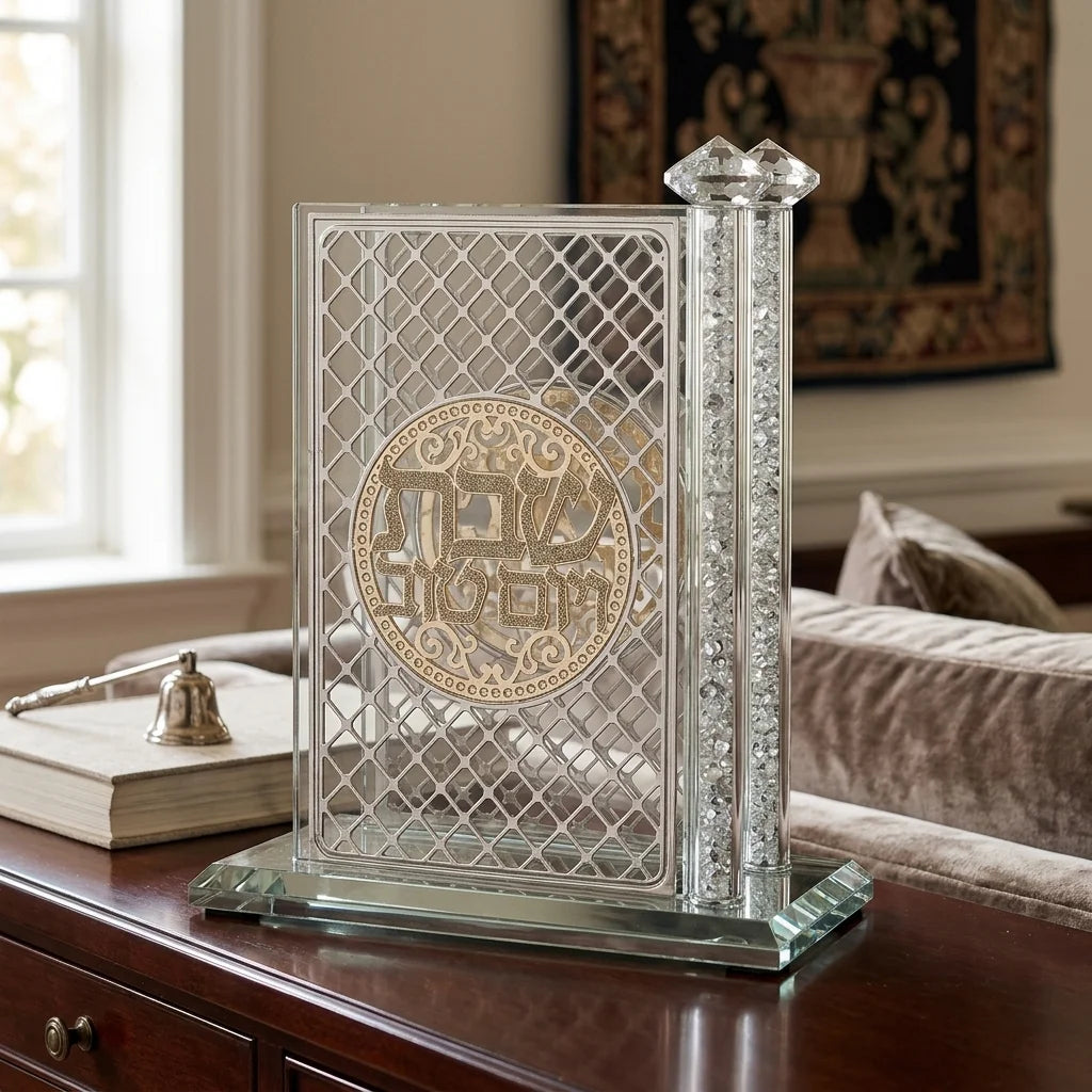 Crystal Matches Holder 12*12 cm with Plaque