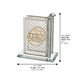 Crystal Matches Holder 12*12 cm with Plaque